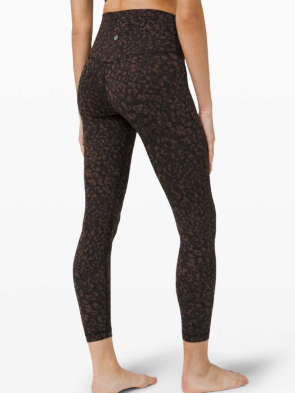 Lululemon Align Leggings Wild Thing Camo Brown Earth Multi High Rise 25" size 2